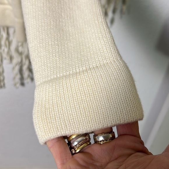 Akris Punto Cream Cashmere Blend Zip Front Knit Sweater Jacket US10 - Picture 9 of 15